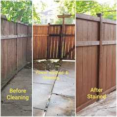 fence cleaning and painting service